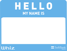 Load image into Gallery viewer, &quot;Hello my name (Wh)iz&quot; Sticker