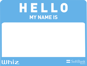 "Hello my name (Wh)iz" Sticker